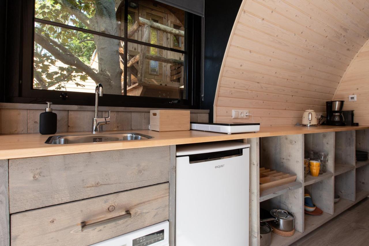 Pod Huisje Met Hottub 도쿰 외부 사진